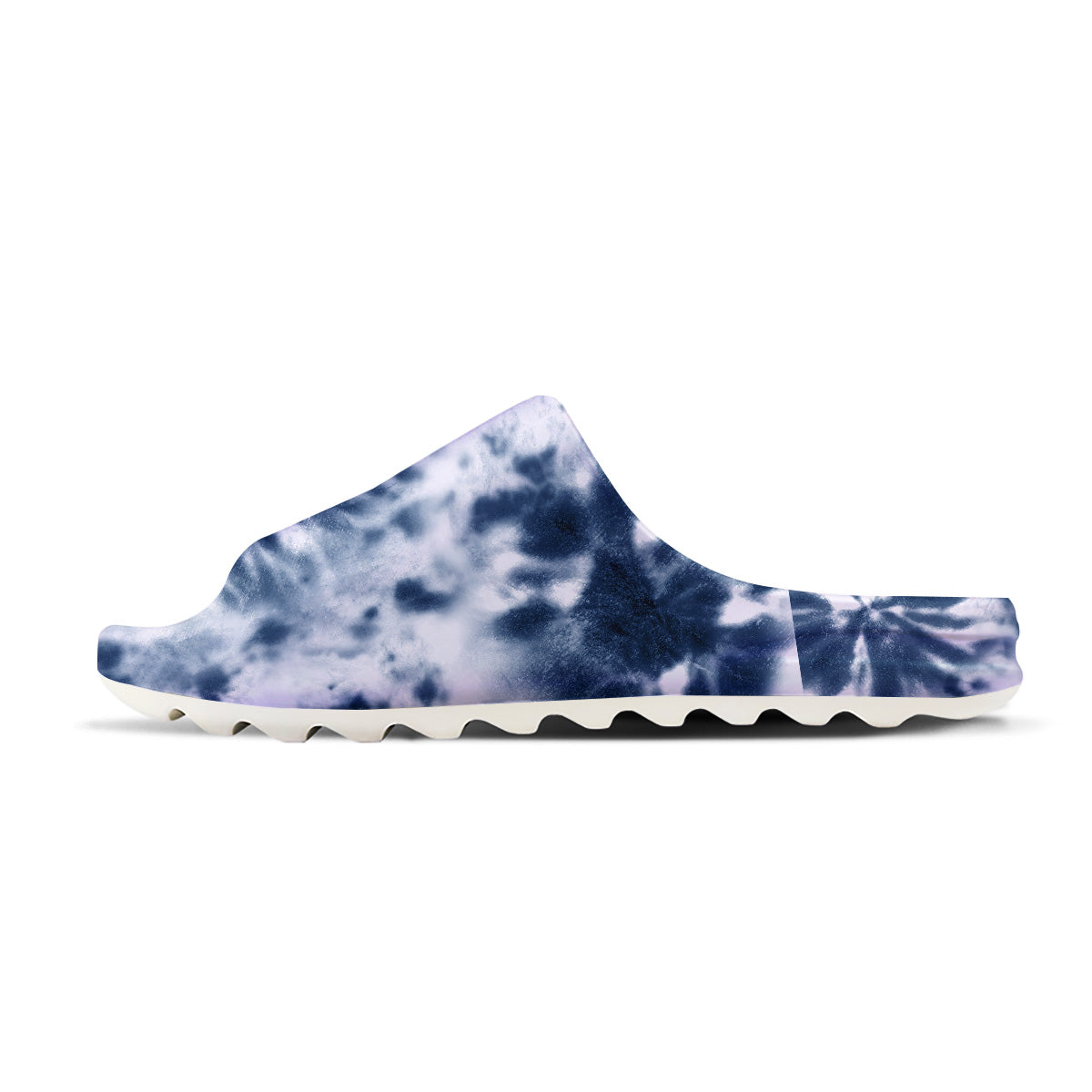 Tie Dye Blue Shibori Print Sandals-grizzshop