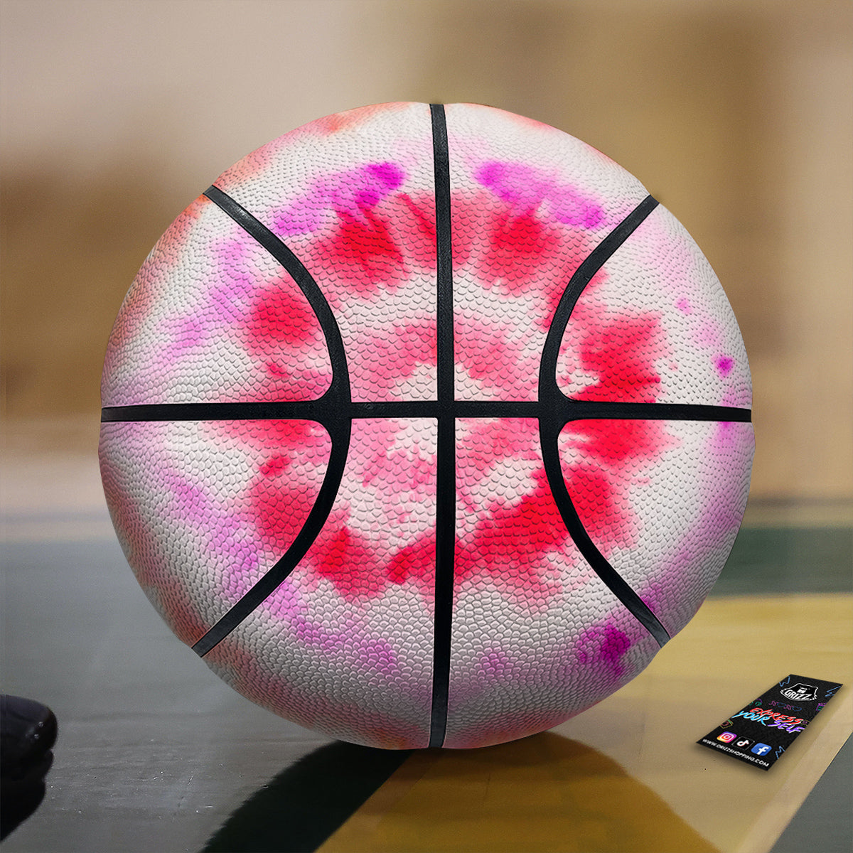 Tie Dye Circle Print Basketball