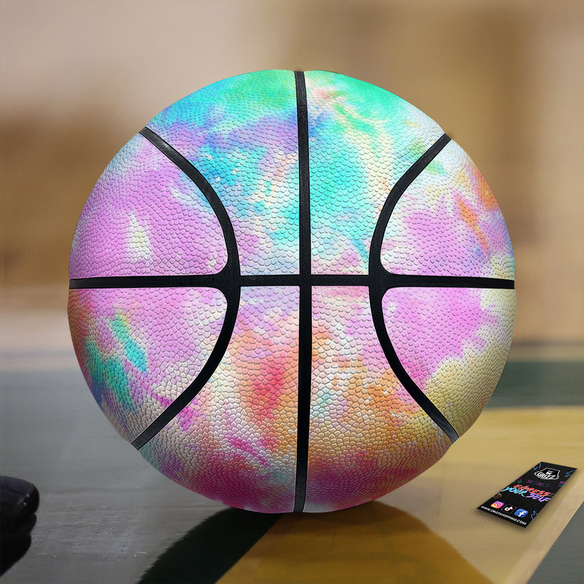 Tie Dye Colorful Print Basketball