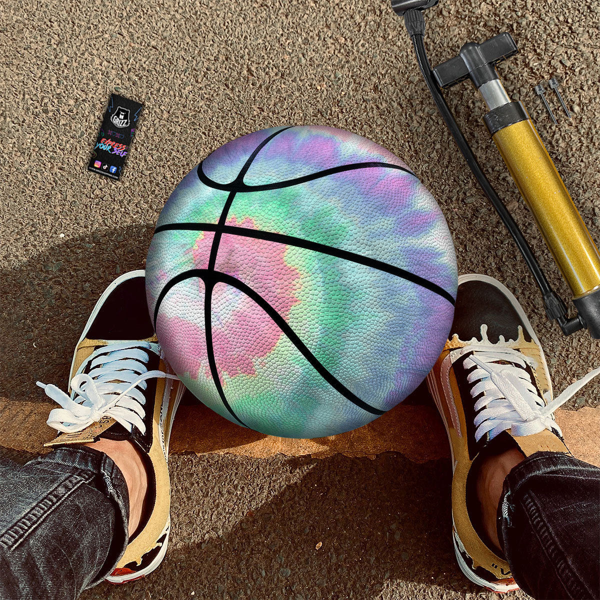 Tie Dye Pastel Print Basketball