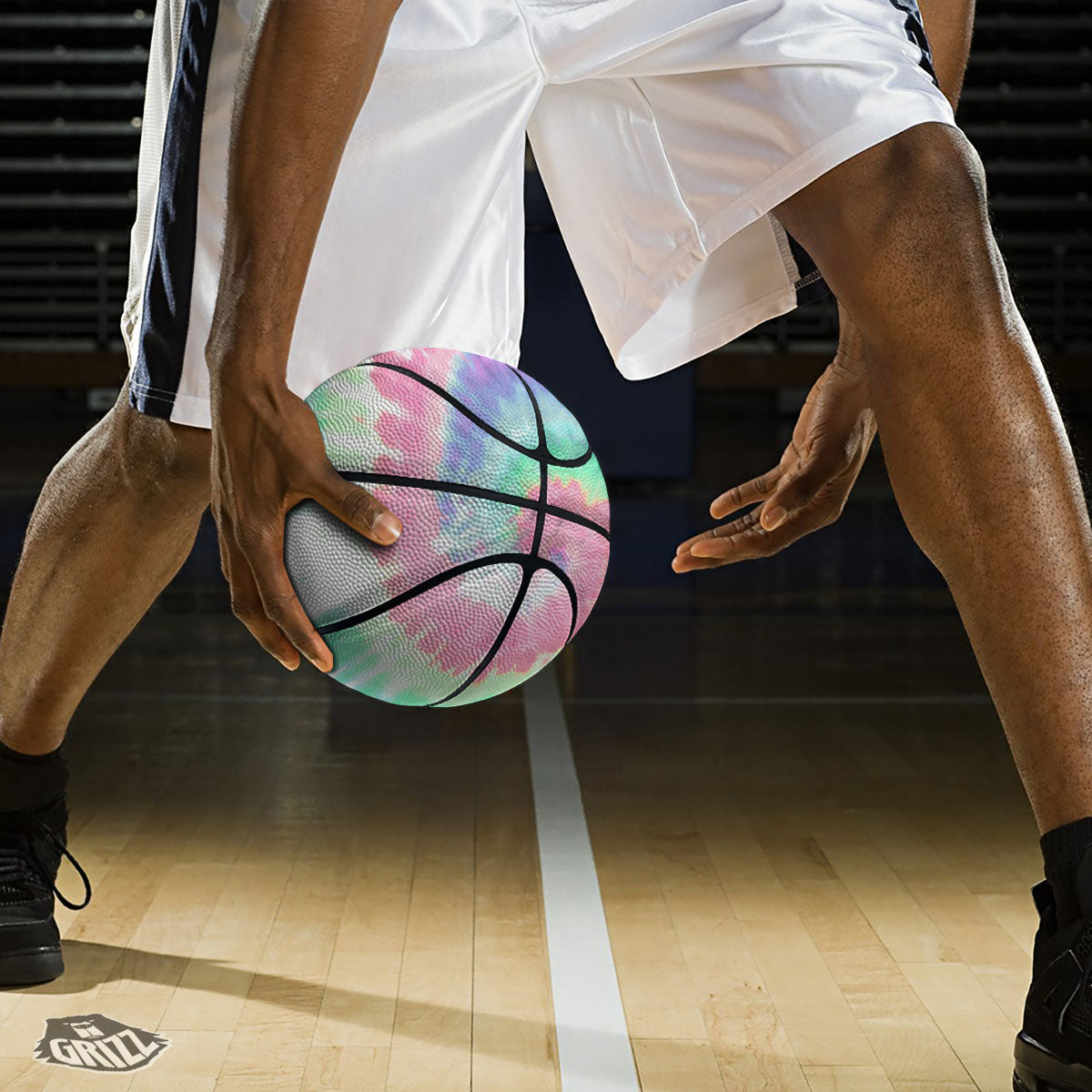 Tie Dye Pastel Print Basketball