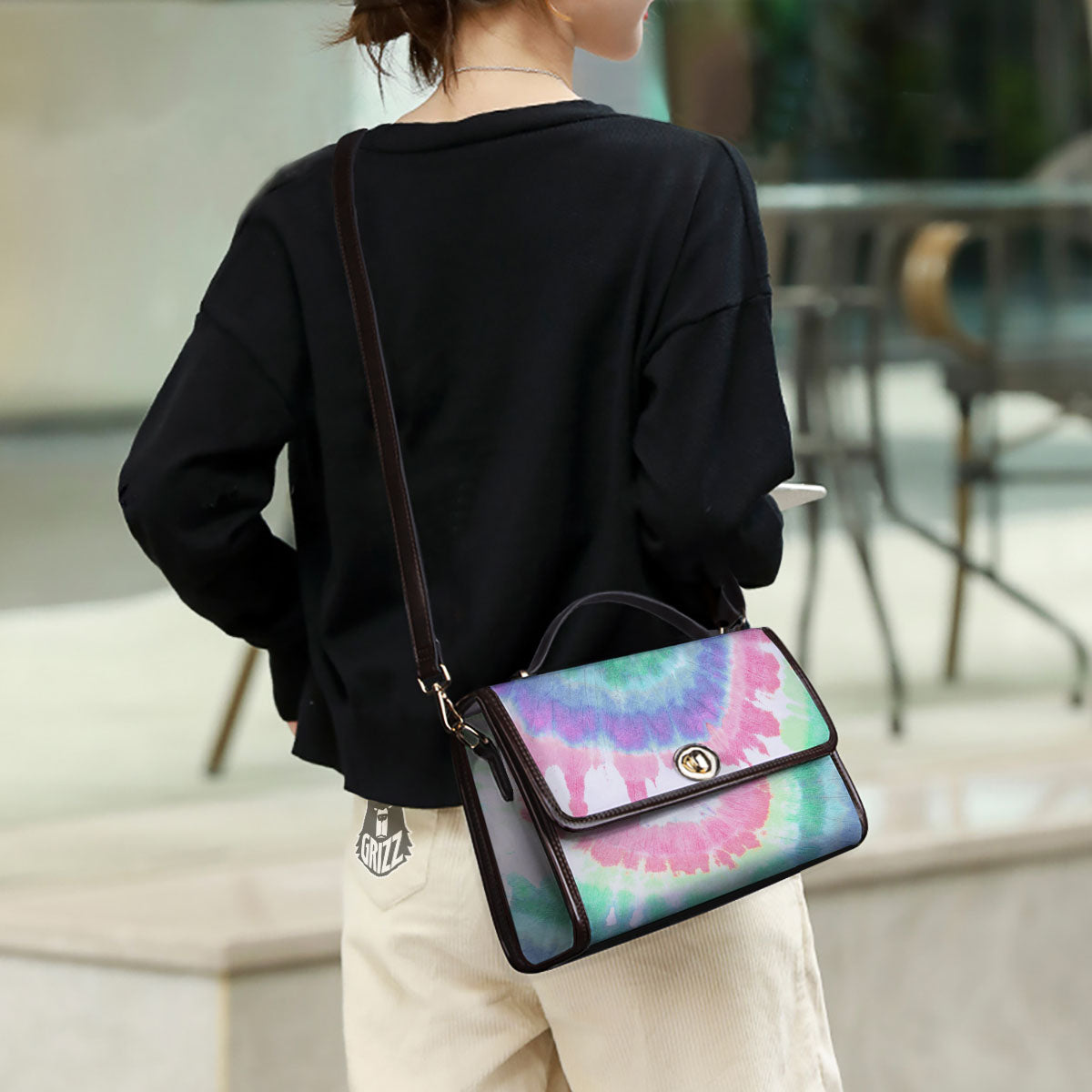 Tie Dye Pastel Print Women's Satchel Bag