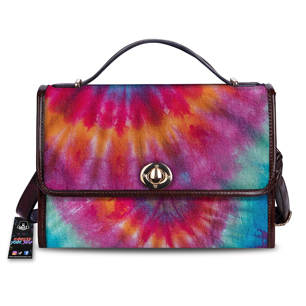 Tie Dye Pattern Print Women's Satchel Bag