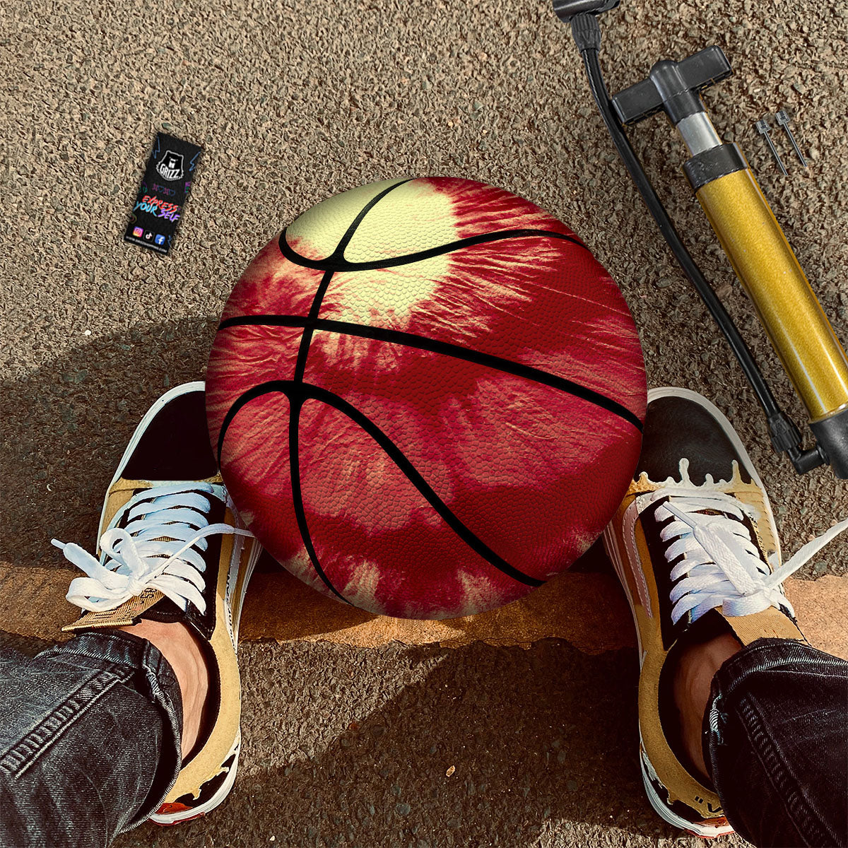 Tropical Teal Print Pattern Basketball