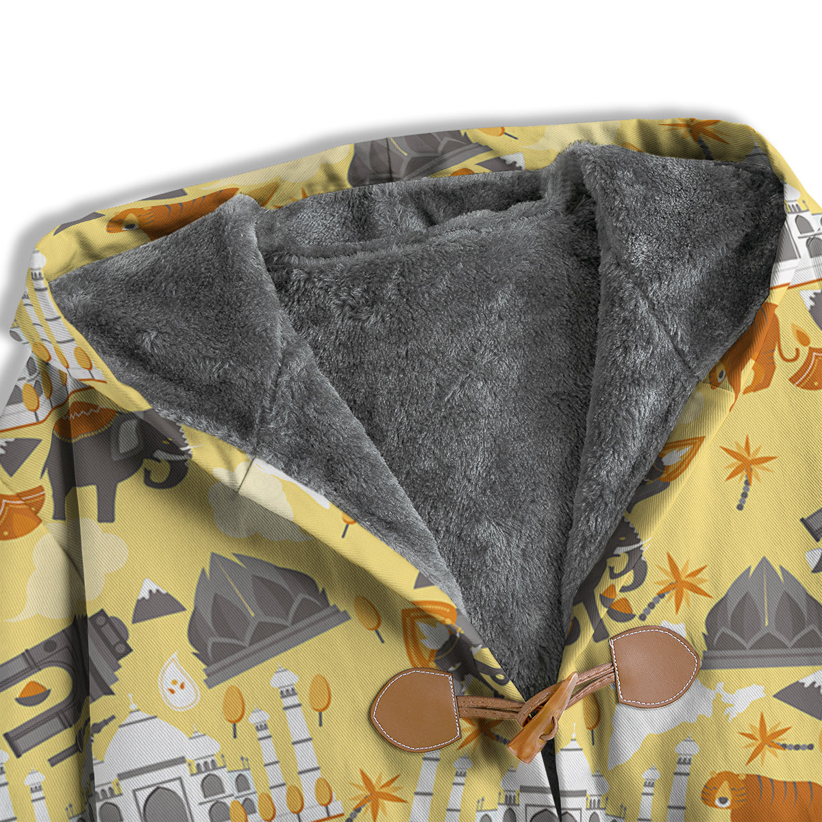 Tiger And Asian Elephant Print Men's Windbreaker Jacket-grizzshop
