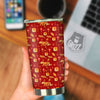 Tiger And Chinese New Year Print Pattern Tumbler-grizzshop