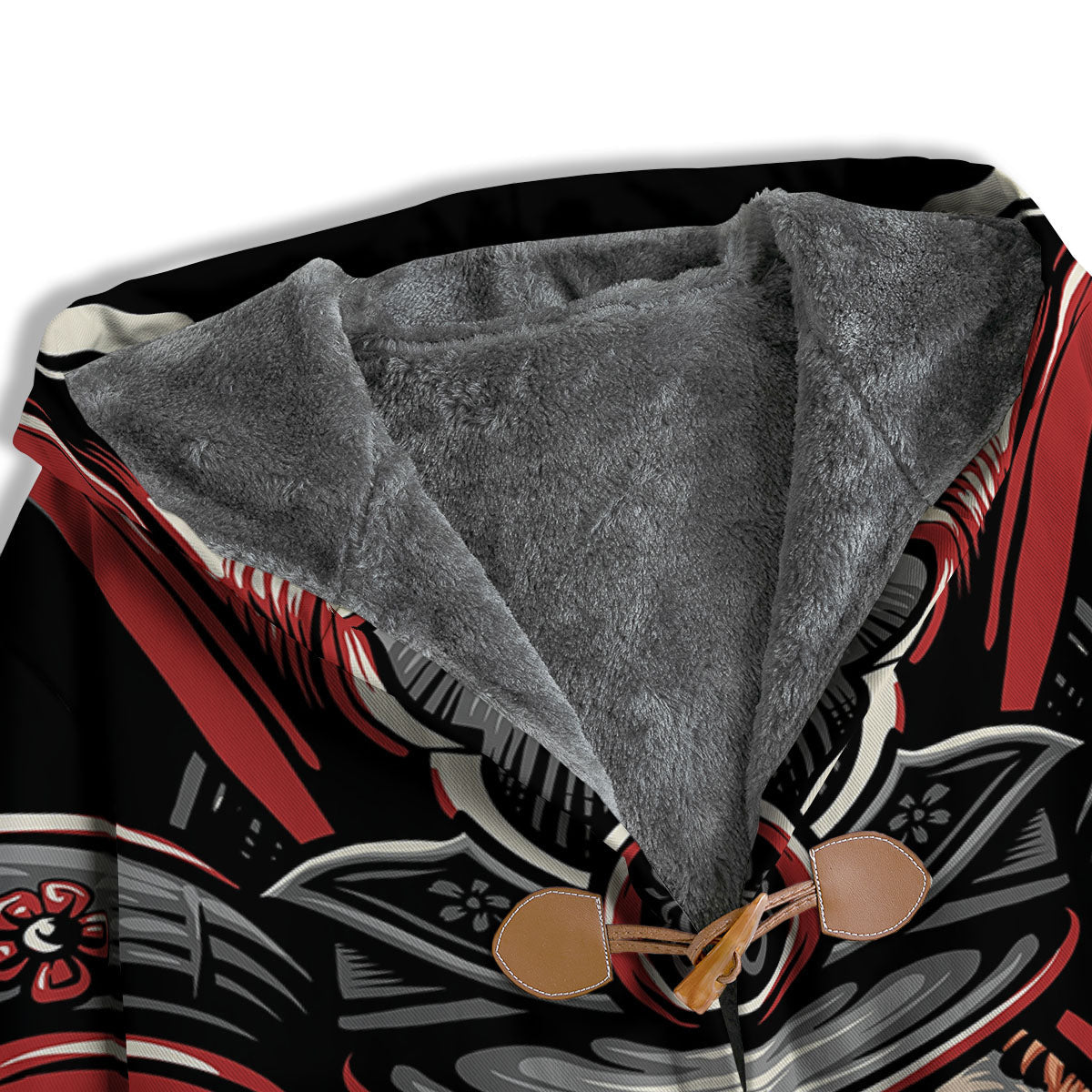 Tiger And Japanese Samurai Print Men's Windbreaker Jacket-grizzshop