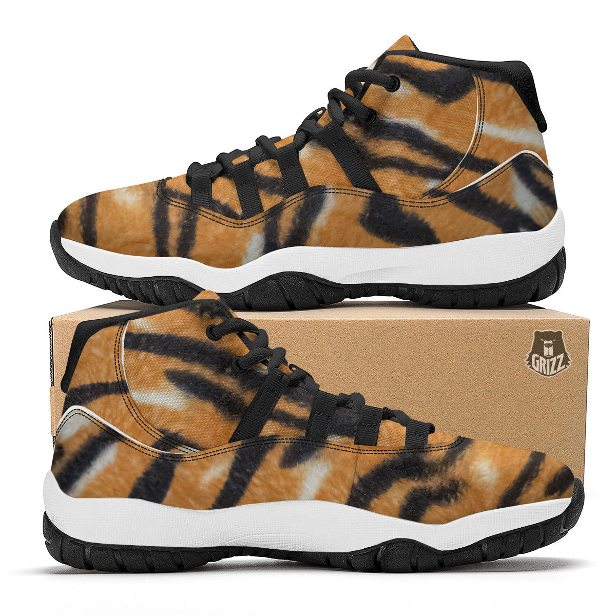 Tiger Black Bball Shoes-grizzshop