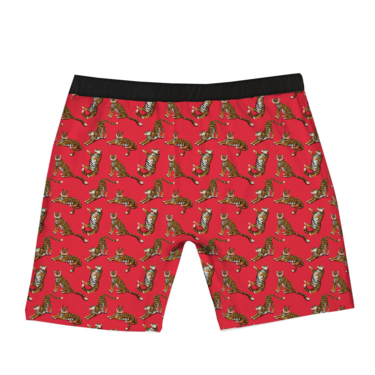 Tiger Cartoon Print Pattern Boxer Briefs-grizzshop