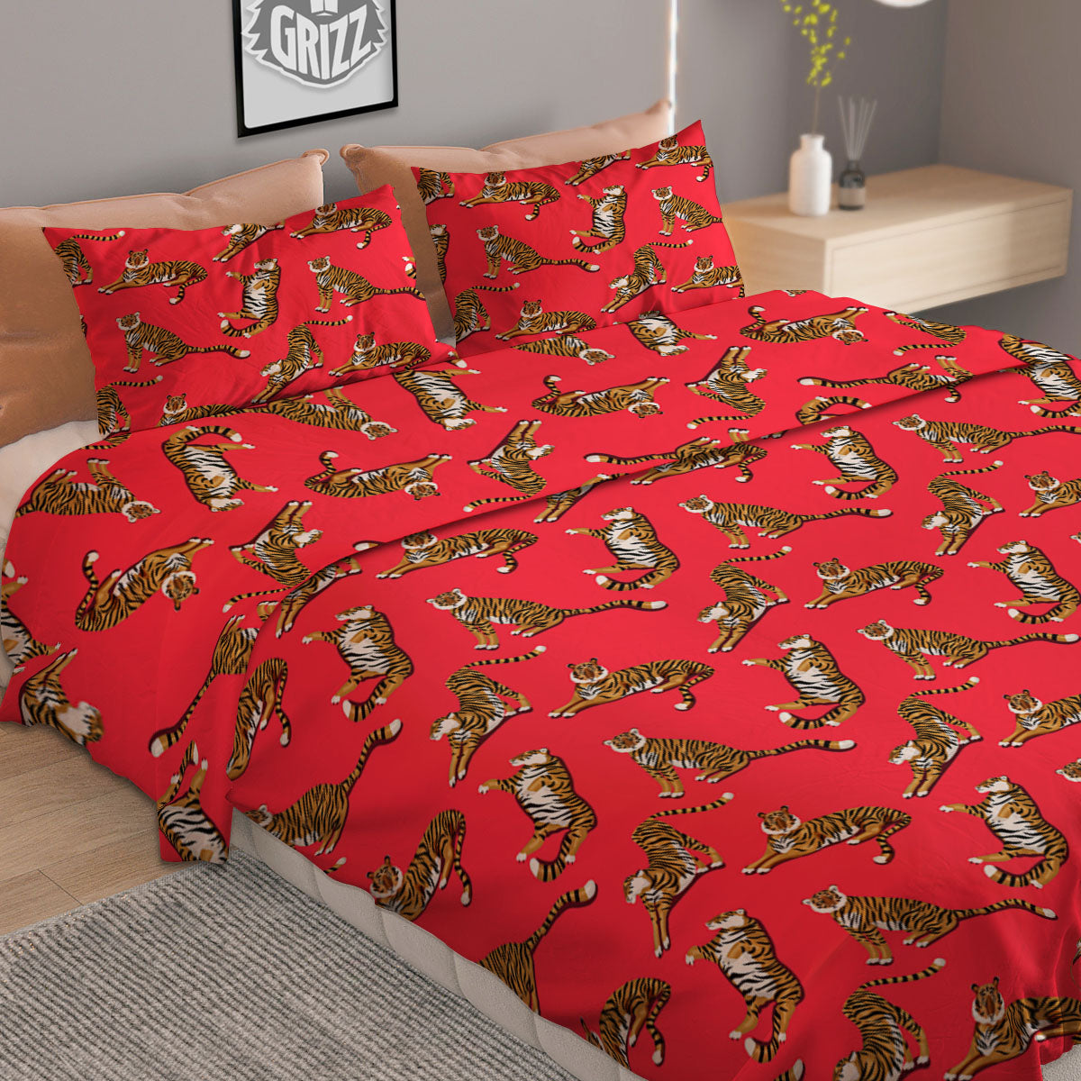 Texture French Fries Print Duvet Cover Bedding Set