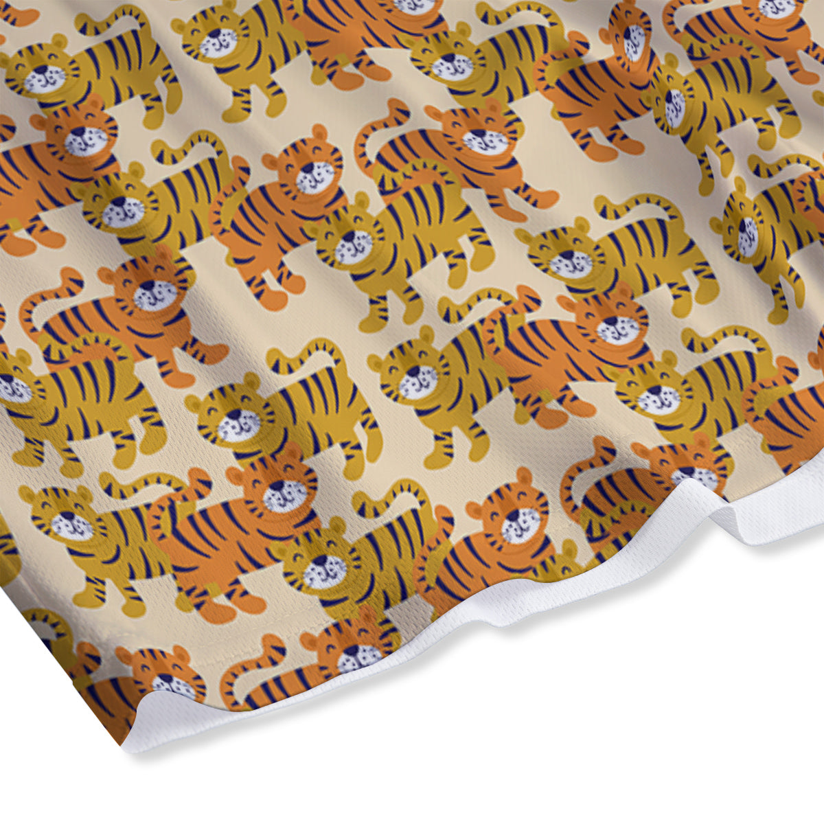 Tiger Cute Print Pattern Mesh Shorts