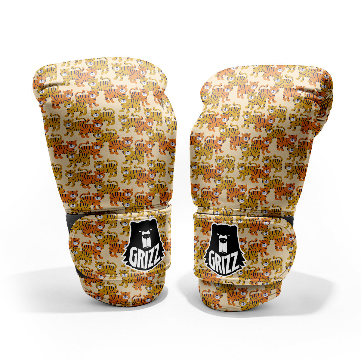 Tiger Cute Print Pattern Pro Boxing Glove
