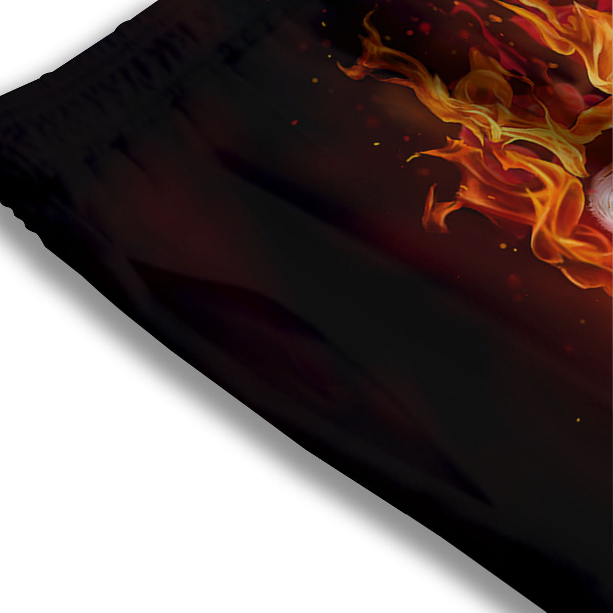 Tiger Flame Print Mesh Shorts