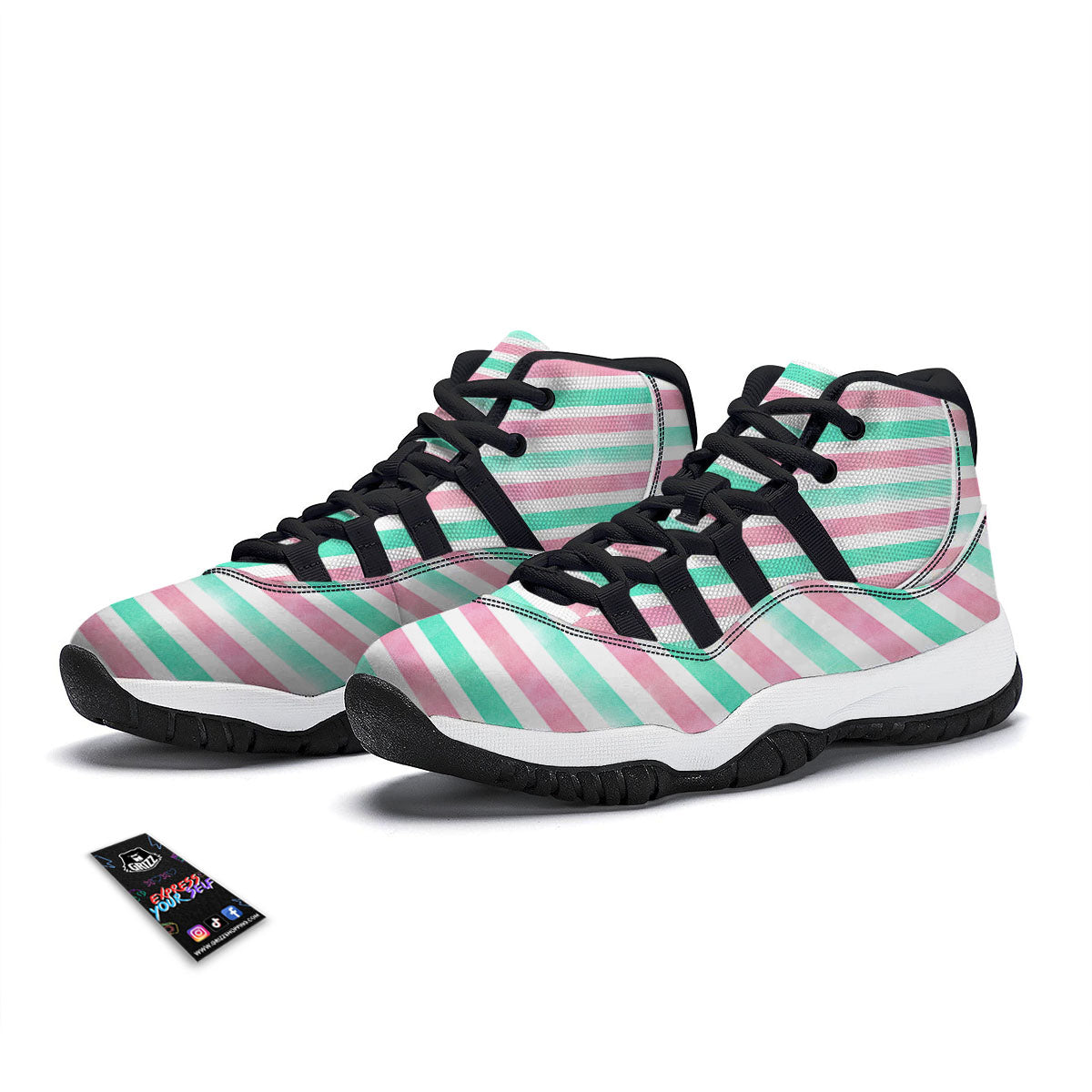 Tiger Flower And Print Pattern Black Bball Shoes-grizzshop