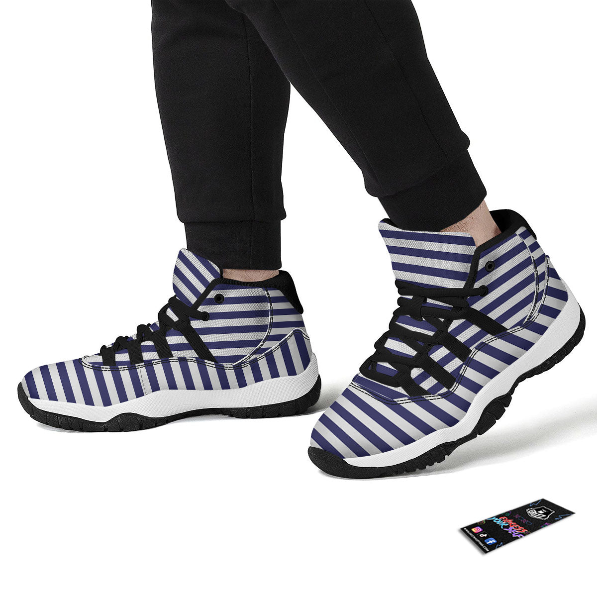 Tiger Gouache Print Pattern Black Bball Shoes-grizzshop