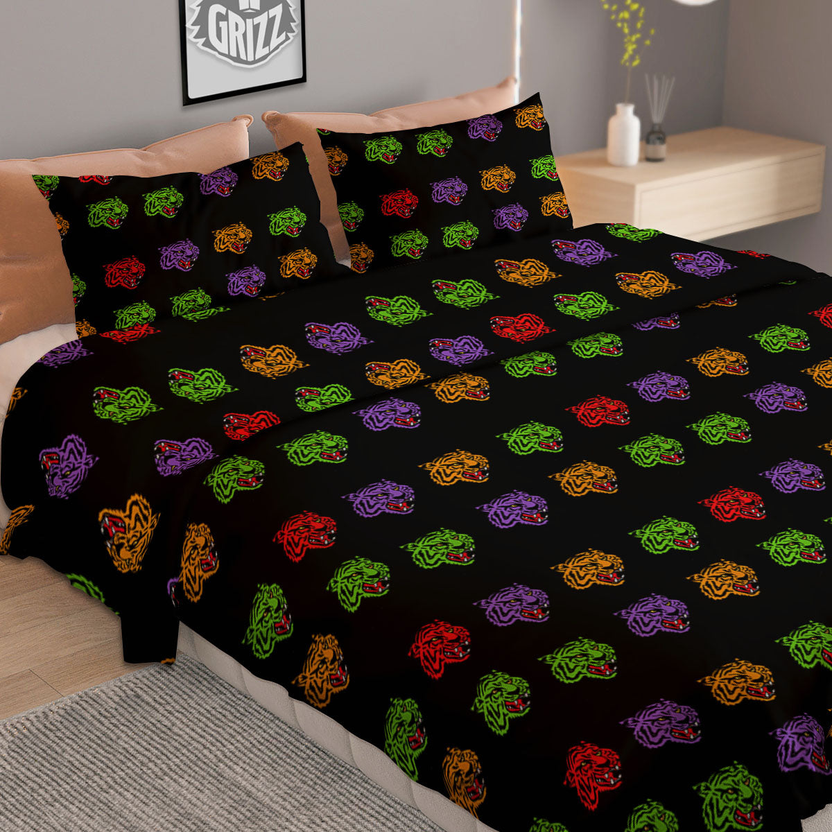 Texture Golf Ball Print Duvet Cover Bedding Set