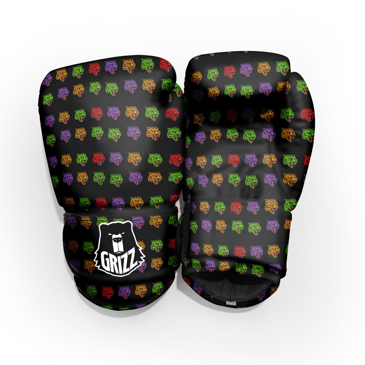 Tiger Head Colorful Print Pattern Pro Boxing Glove