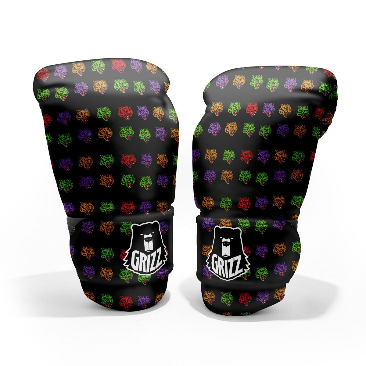Tiger Head Colorful Print Pattern Pro Boxing Glove