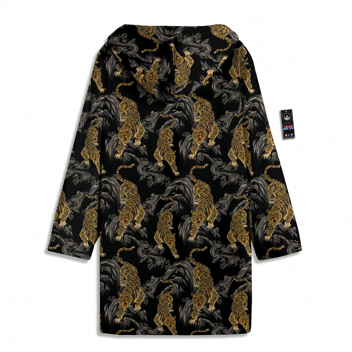Tiger Japanese Print Pattern Men's Windbreaker Jacket-grizzshop