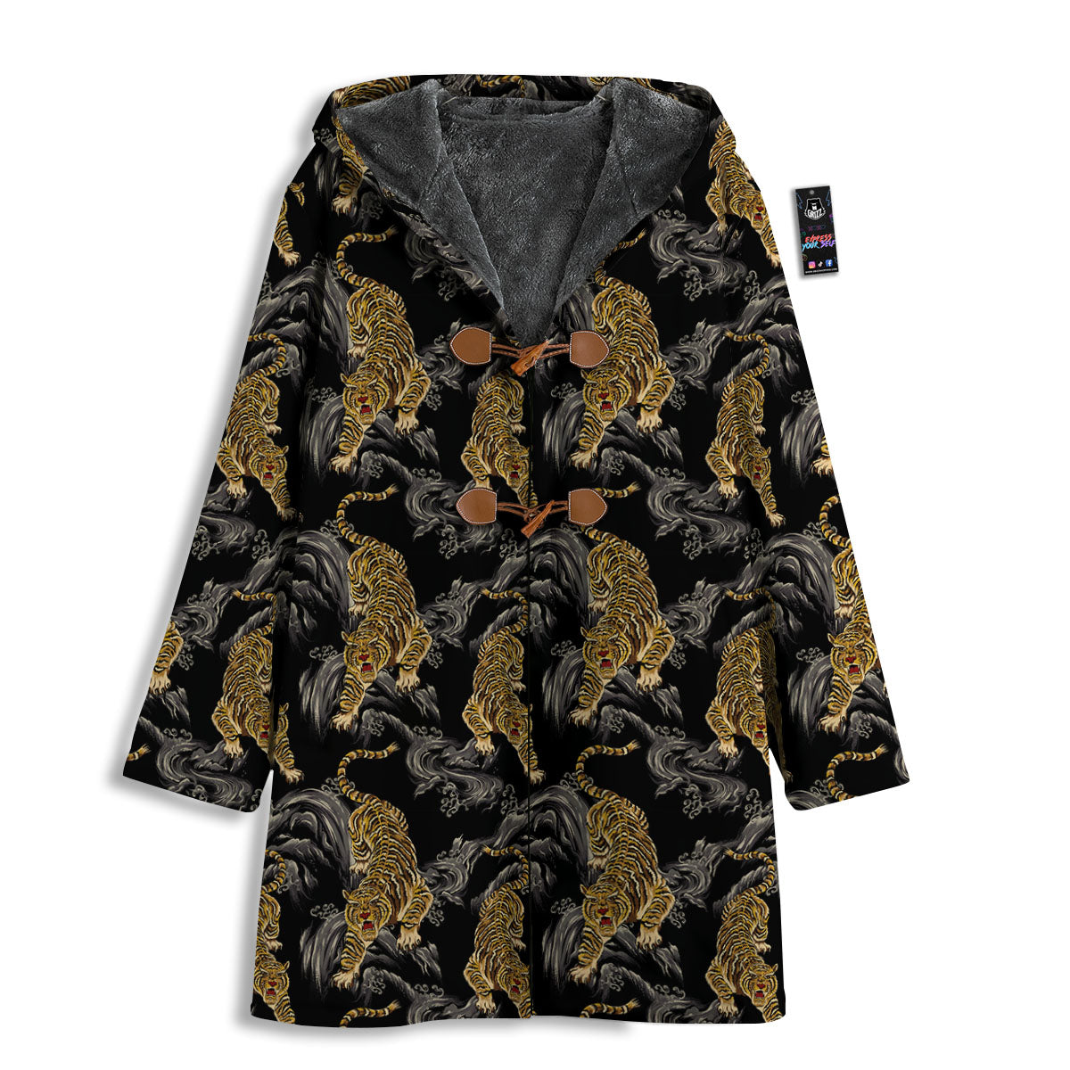Tiger Japanese Print Pattern Men's Windbreaker Jacket-grizzshop