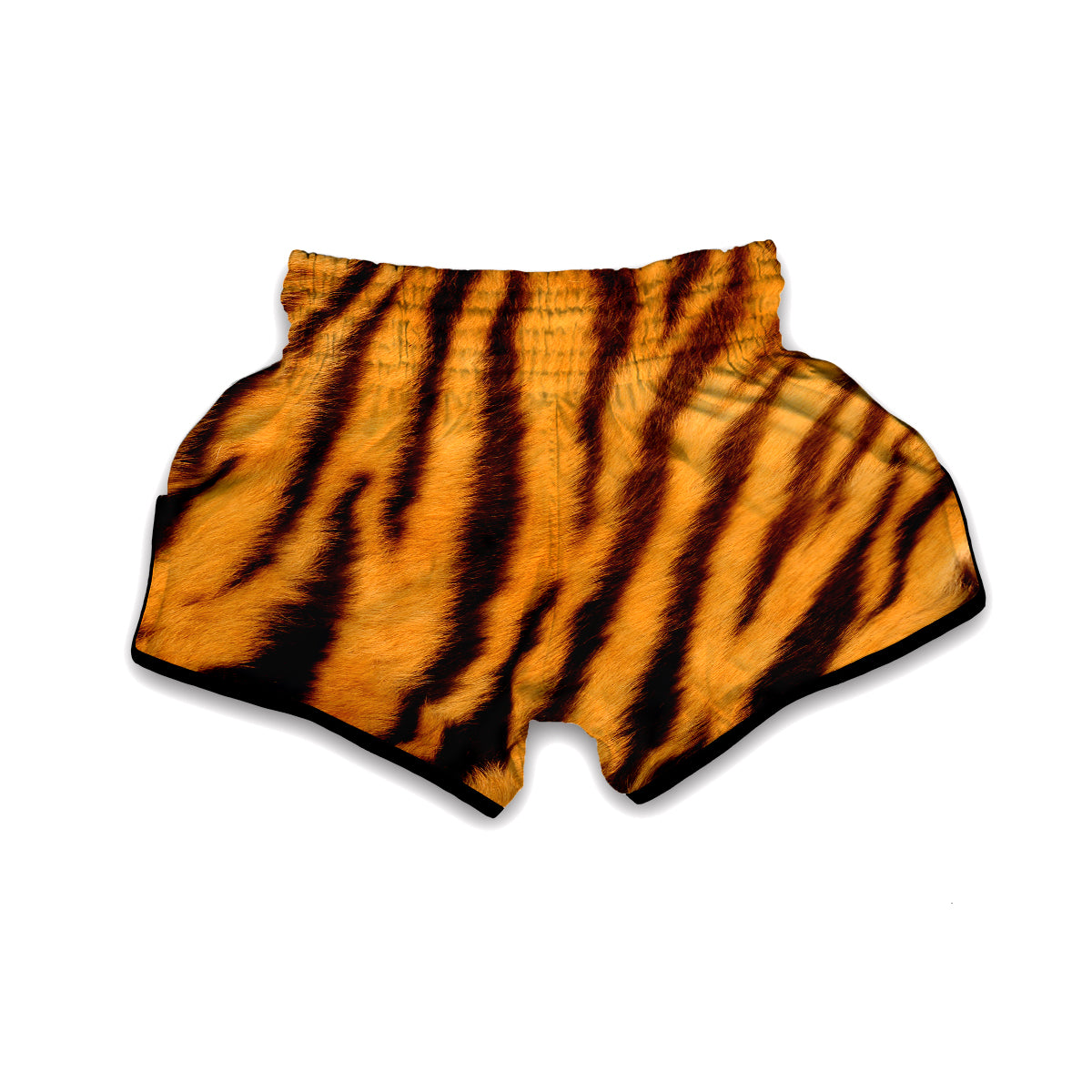 Tiger Skin Pattern Print Muay Thai Boxing Shorts-grizzshop