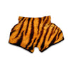 Tiger Skin Pattern Print Muay Thai Boxing Shorts-grizzshop