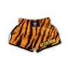 Tiger Skin Pattern Print Muay Thai Boxing Shorts-grizzshop