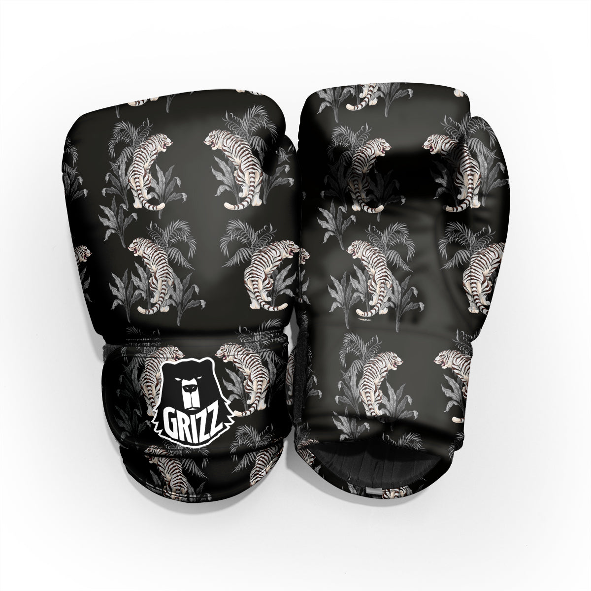 Tiger Tropical Vintage Print Pattern Pro Boxing Glove