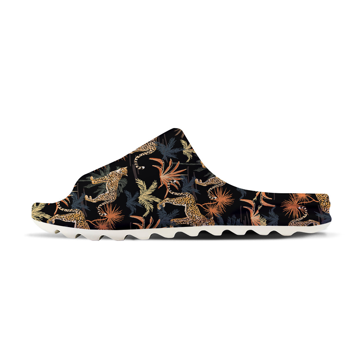 Tiger Watercolor Print Pattern Sandals-grizzshop