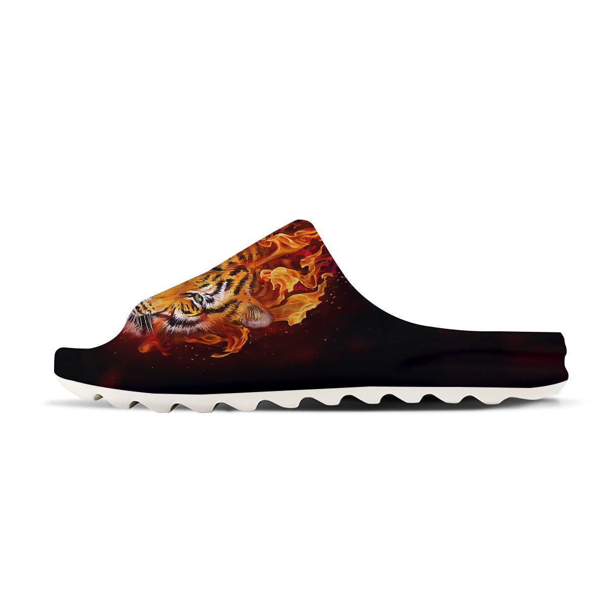 Tiger Flame Print Sandals-grizzshop