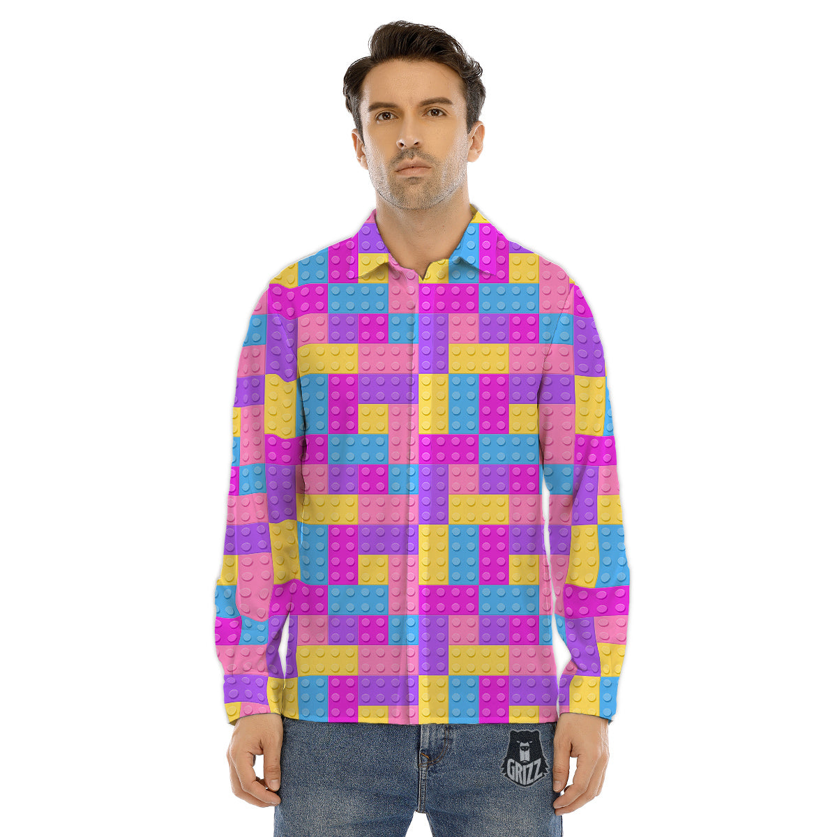 Tigers And Dragons Colorful Tattoo Print Pattern Men's Dress Shirts-grizzshop