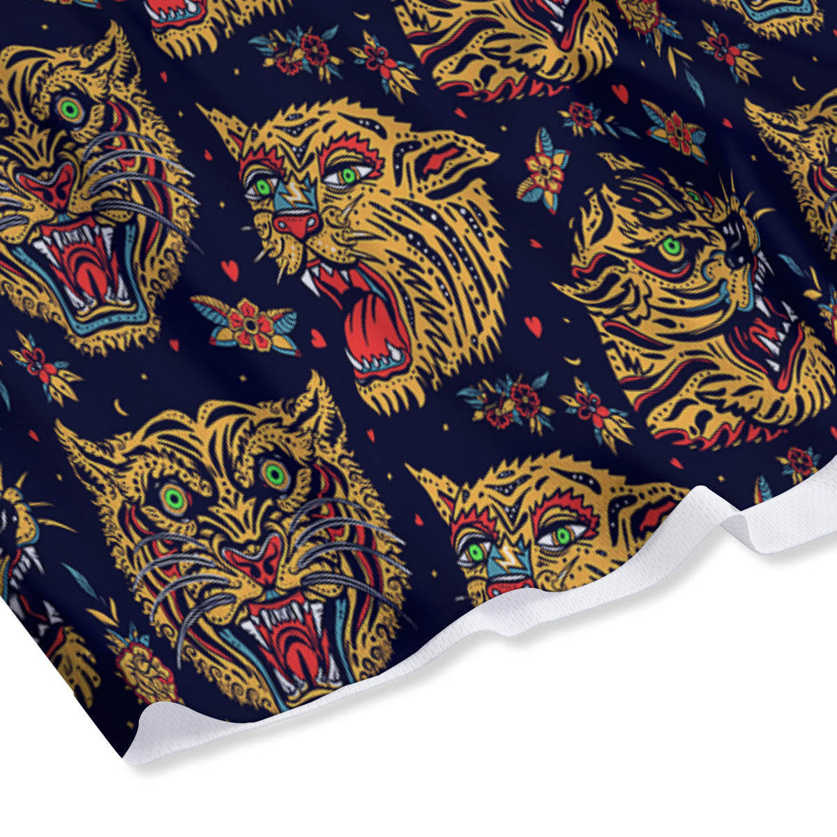UFO Galaxy Print Pattern Mesh Shorts