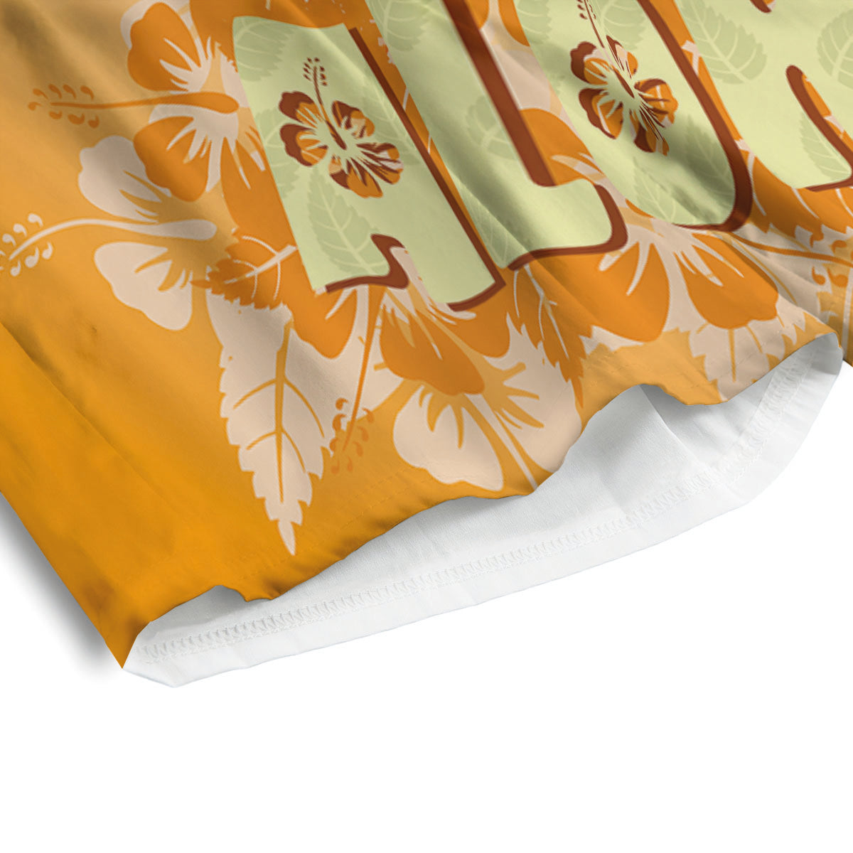 Tiki Aloha Print Men's Athletic Shorts