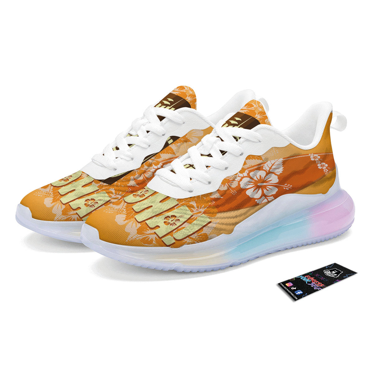 Tiki Aloha Print Running Sneakers-grizzshop