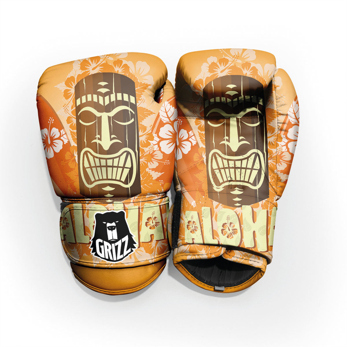 Tiki Aloha Print Pro Boxing Glove