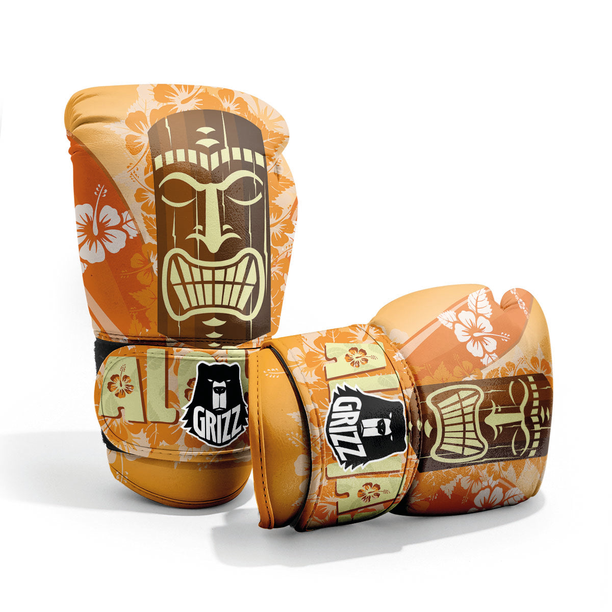 Tiki Aloha Print Pro Boxing Glove
