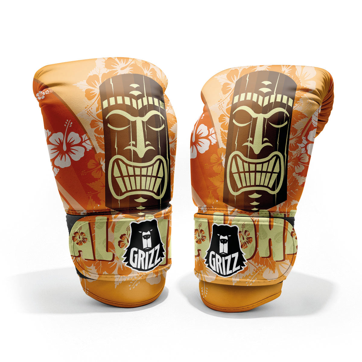 Tiki Aloha Print Pro Boxing Glove