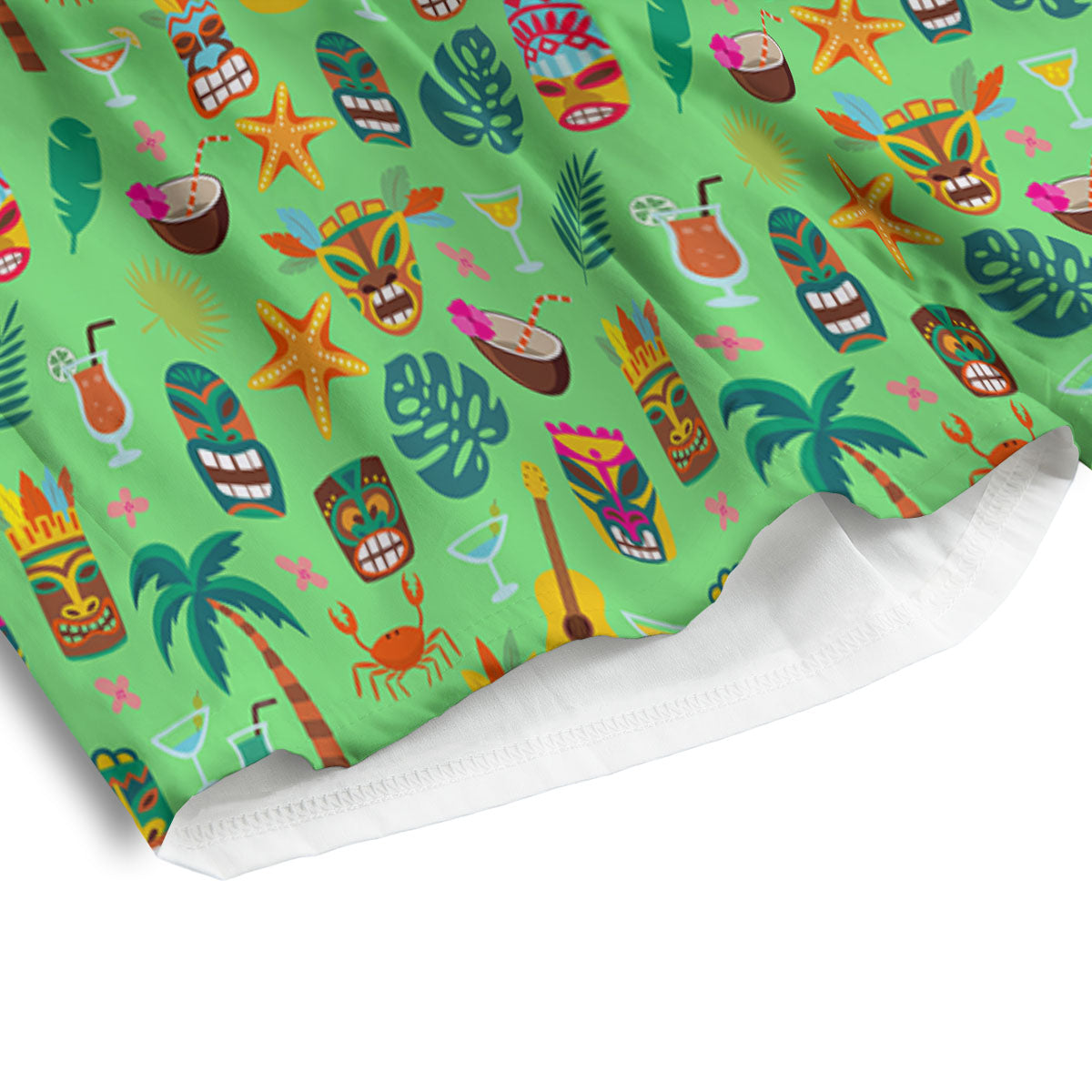 Tiki Colorful Print Pattern Men's Athletic Shorts