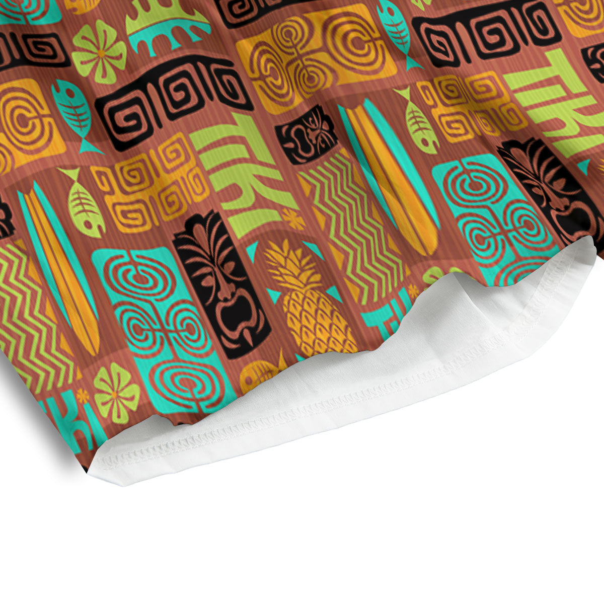 Tribal Tattoo Maori Polynesian Print Men's Athletic Shorts