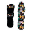 Tiki Fruit Pattern Print Muay Thai Shin Guards-grizzshop