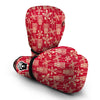 Tiki Hawaiian Pattern Print Boxing Gloves-grizzshop