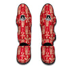 Tiki Hawaiian Pattern Print Muay Thai Shin Guards-grizzshop