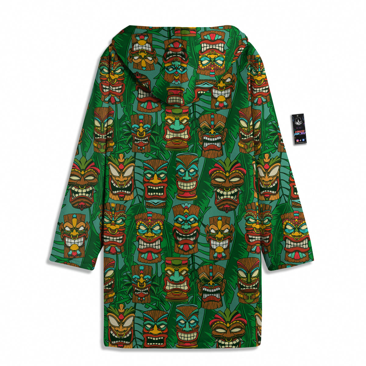 Tiki Hawaiian Print Pattern Men's Windbreaker Jacket-grizzshop