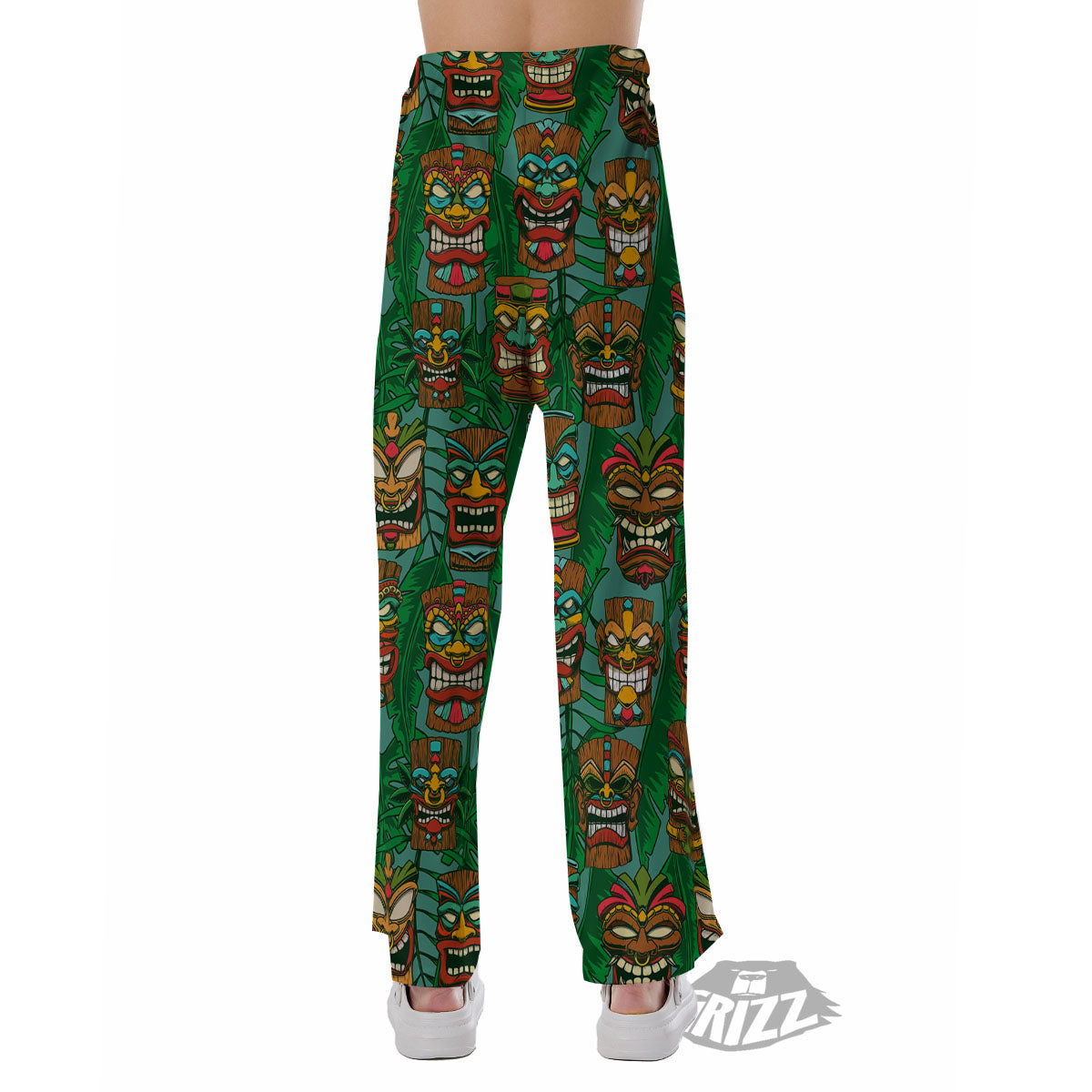 Tiki Hawaiian Print Pattern Pajama Pants-grizzshop