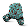 Tiki Hibiscus Pattern Print Boxing Gloves-grizzshop