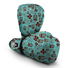 Tiki Hibiscus Pattern Print Boxing Gloves-grizzshop