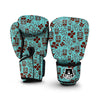 Tiki Hibiscus Pattern Print Boxing Gloves-grizzshop