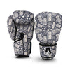 Tiki Pattern Print Boxing Gloves-grizzshop