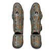 Tiki Print Pattern Muay Thai Shin Guards-grizzshop