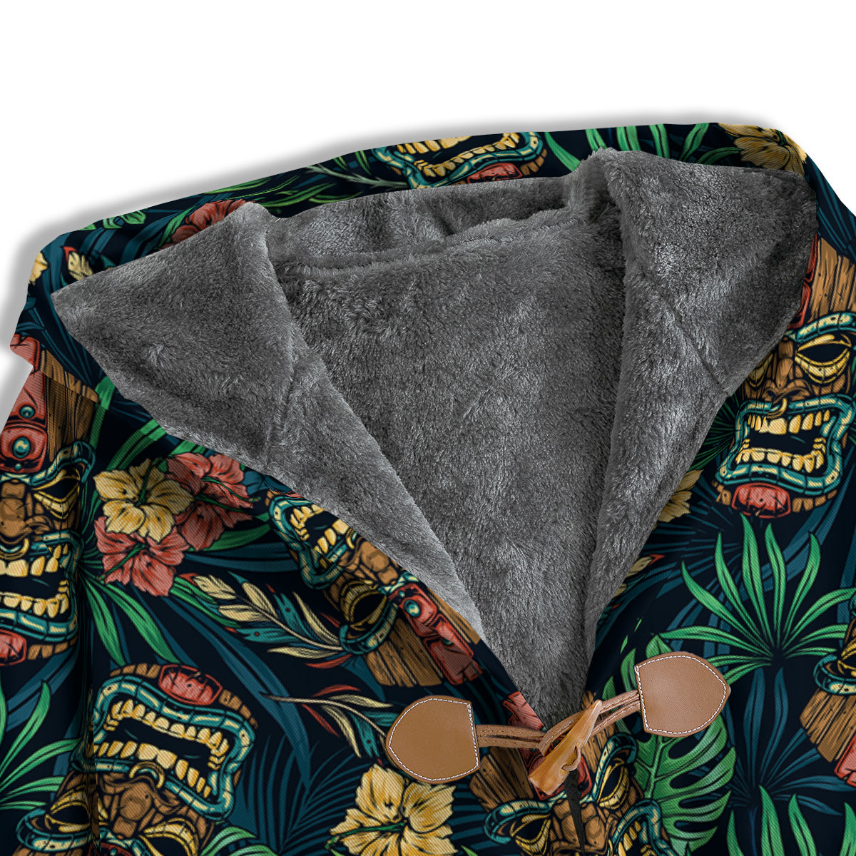 Tiki Tropical Print Pattern Men's Windbreaker Jacket-grizzshop